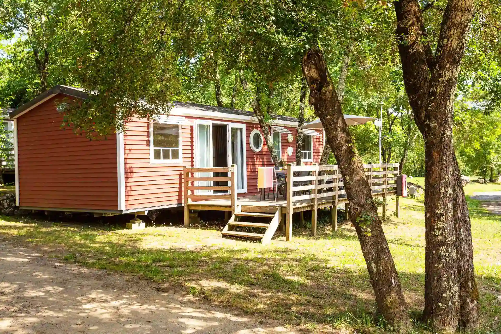 Location mobil home camping pres de Ruoms ranc davaine