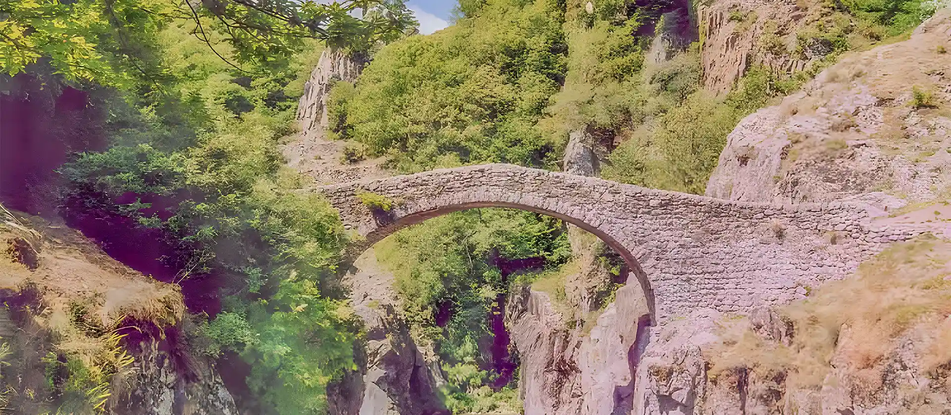 Le Pont du Diable de Thueyts en Ardèche